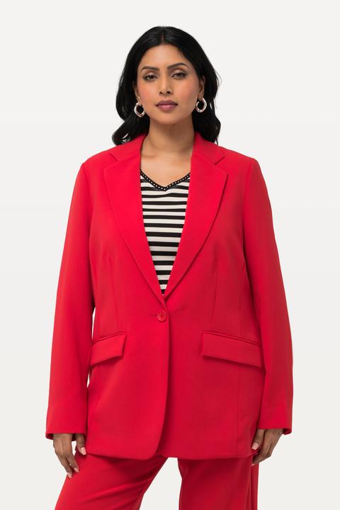 Produktbild Ulla Popken Blazer, Acetat, Reverskragen, Knopfverschluss (52)