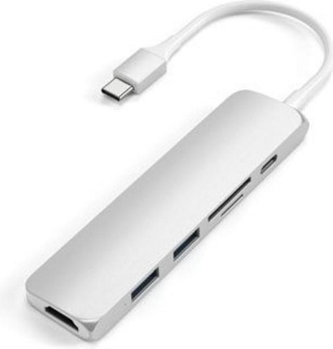 Actual product image Satechi USB-C Slim Multiport V2 (USB-C, 6 Ports)