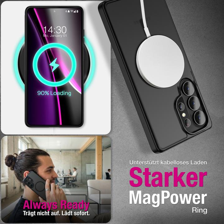 Produktbild Nalia Cover "Slate" - Stossfeste MagSafe Hülle - hohe Magnetkraft für Zubehör - Smart-Cut Design Case (Samsung Galaxy S26 Ultra)