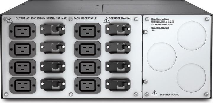 Produktbild APC Service Bypass Panel 230V 125A HW input IEC-320 output (8) C19