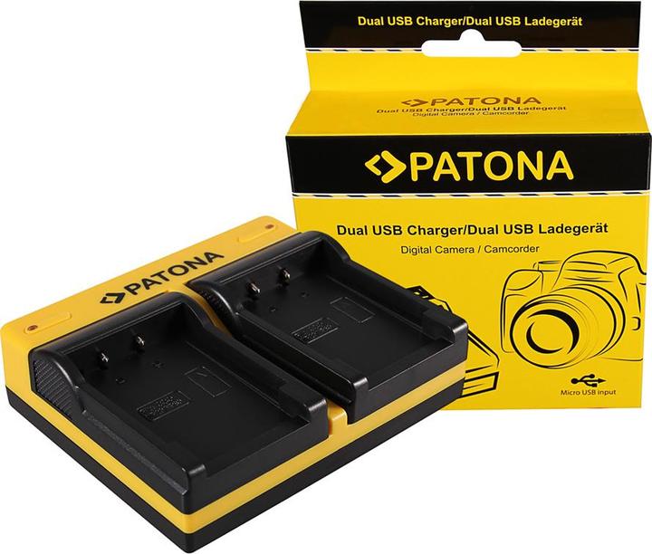 Immagine prodotto Patona Caricabatterie doppio per Casio NP-20 Exilim EXM1 EX-M1 EXM2 EX-M2 EXM20 EX-M20 EXS1 incl. Micro-USB