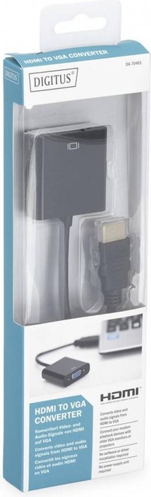 Produktbild Digitus HDMI A auf VGA Converter (VGA, 4.50 cm)