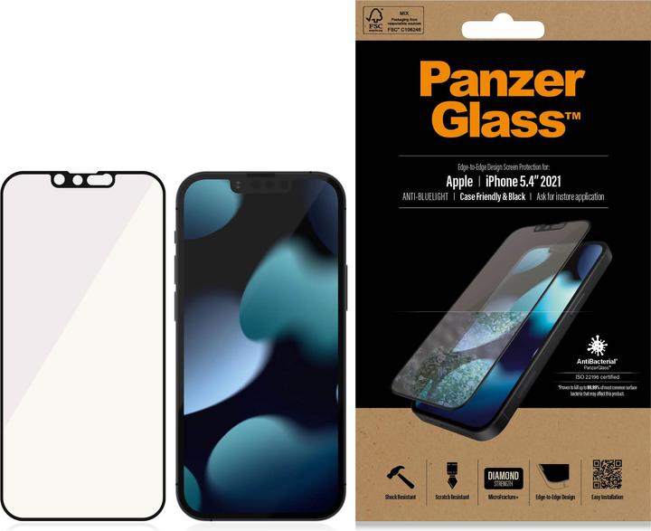 Produktbild PanzerGlass CF Anti Blue (1 Stück, Apple iPhone 13 mini)