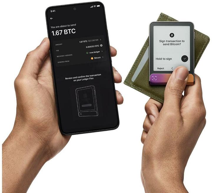 Immagine prodotto Ledger Flex inkl. Recovery Key (Ethereum Classic, Bitcoin, Cardano)