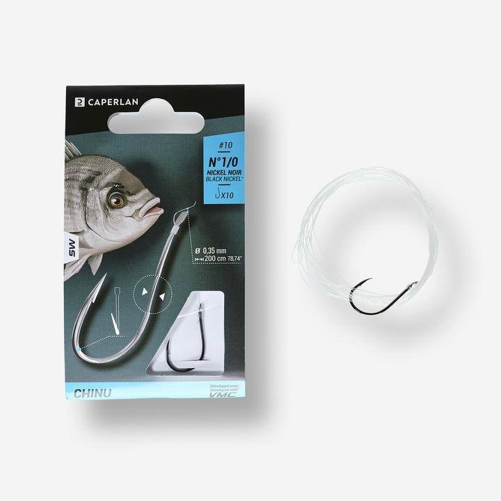 Actual product image Caperlan Leader hook Chinu tied sea fishing