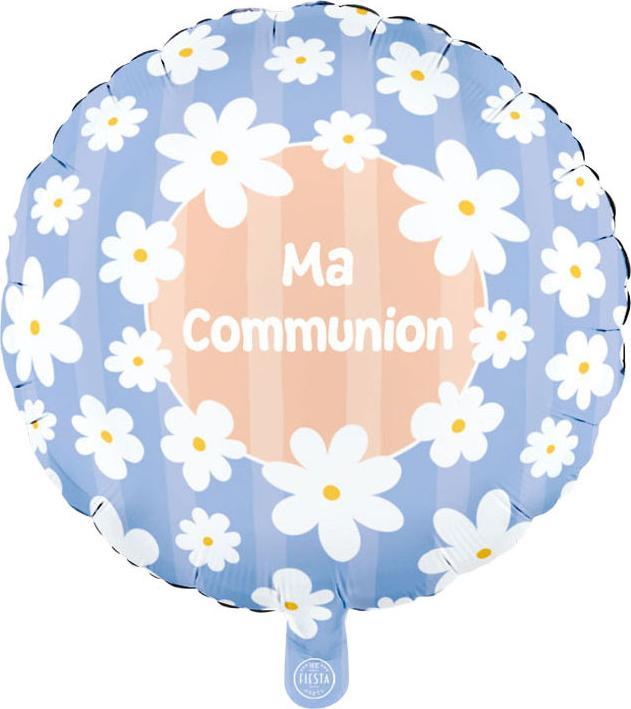 Produktbild Globos Europe Folienballon, 45 cm Durchmesser, rund, Gänseblümchen, Kommunion