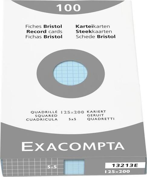 Produktbild Exacompta Karteikarten (A7, 205 g/m²)