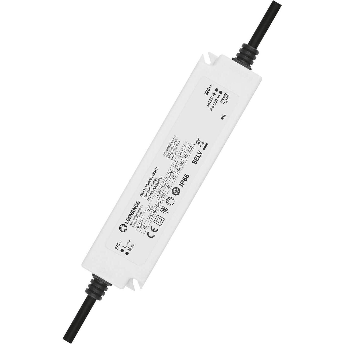 Ledvance, Gartenbeleuchtung, DRPFM60/220240/24/P LED-Treiber 24 V, 60 W, IP66 (IP66)