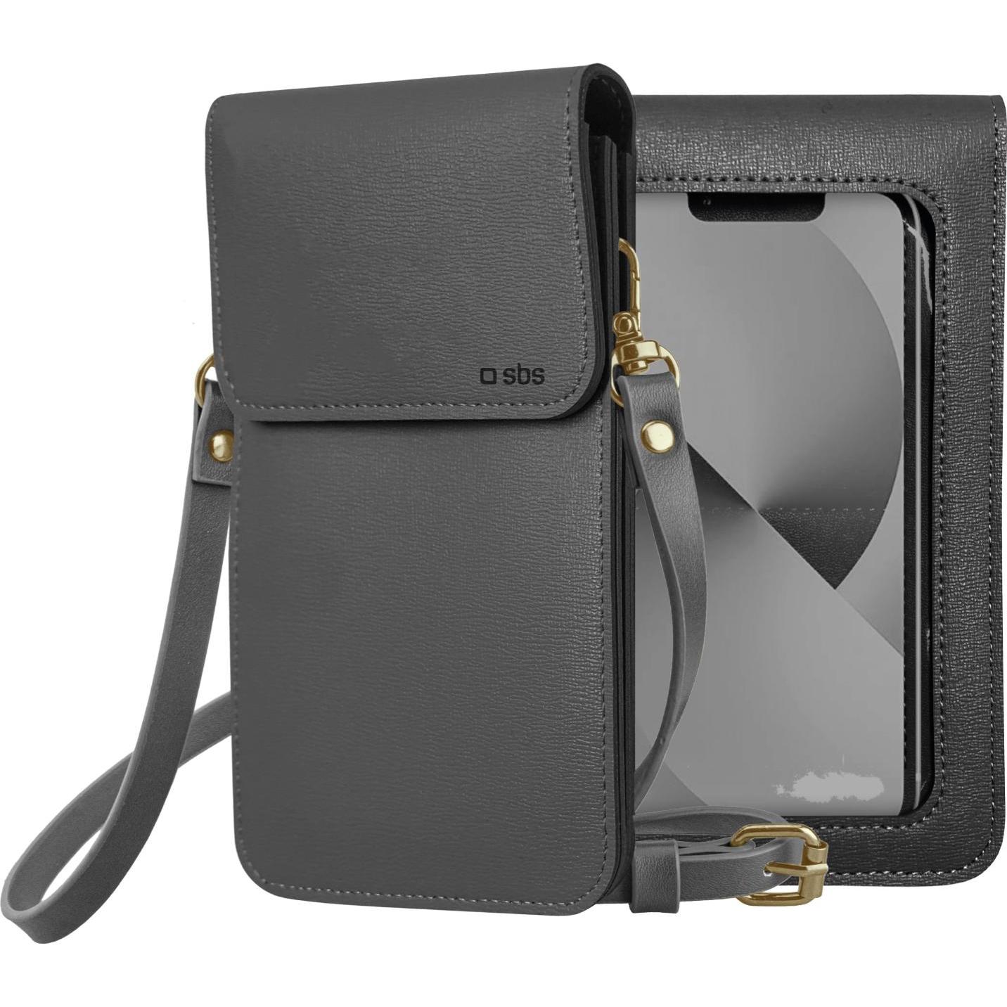 Thumbnail - SBS Crossbody-Tasche für Smartphones bis 6.7"", schwarz (Universal), Smartphone Hülle, Schwarz