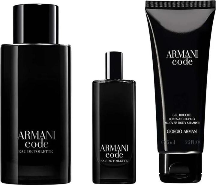 Image du produit Armani Exchange Armani - Code for Men Gift set EDT 125 ml. gel douche 75 ml and miniature EDT 15 ml 125ml (Coffret de parfum)