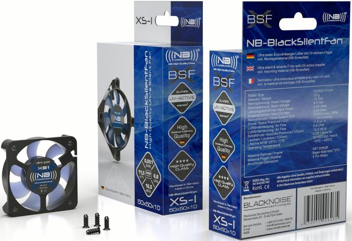 Immagine prodotto Noiseblocker NB-BlacksilentFan XS1 (50 mm, 1 x)