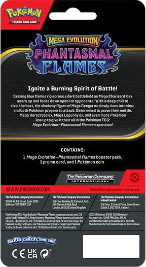 Produktbild Pokémon Pokemon TCG: Mega Evolution - Phantasmal Flames Checklane Blister (EU) DE (Deutsch, Blister Pack)