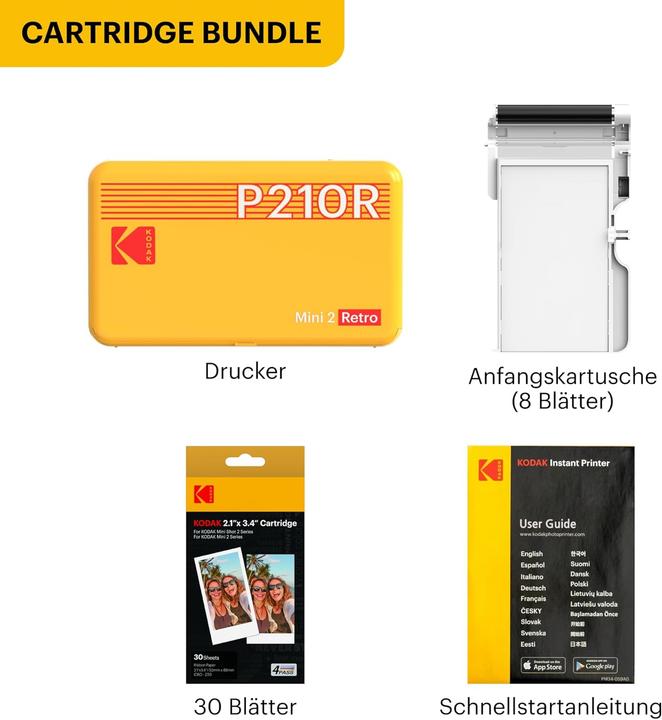 Actual product image Kodak Mini 2 Retro Bundle (Thermal transfer)