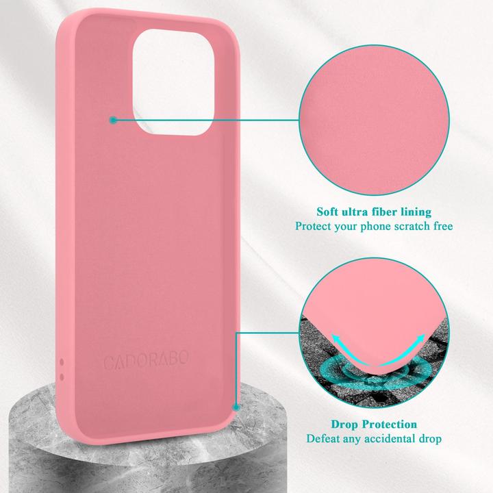 Produktbild Cadorabo Hülle für Apple iPhone 14 PRO im TPU Liquid Silicone Case Style (Apple iPhone 14 Pro)