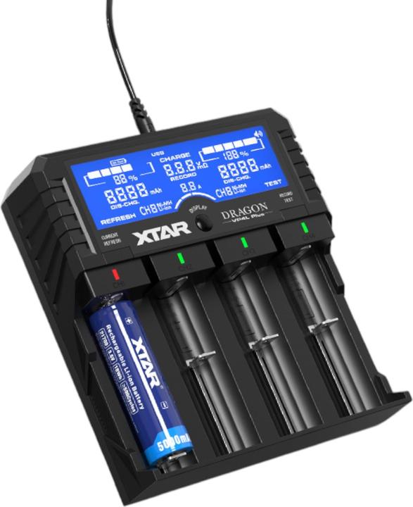 Actual product image Xtar VP4L Plus battery charger (XL)