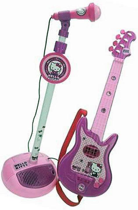 Actual product image Reig Children's guitar Hello Kitty microphone (Spanish)