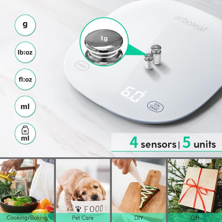 Image du produit Arboleaf Digitale Küchenwaage mit Bluetooth