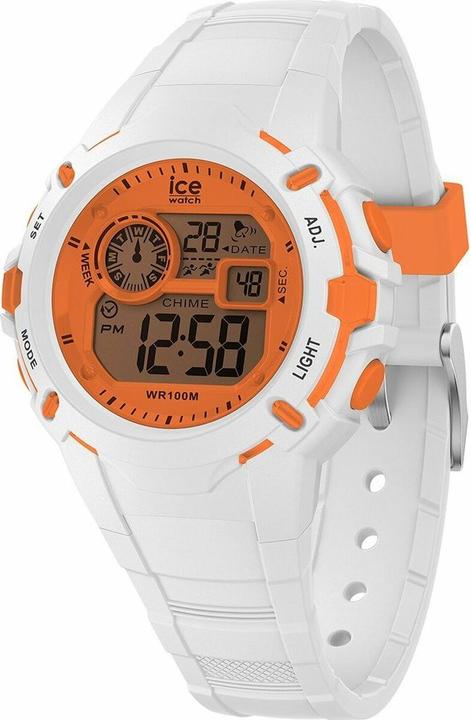 Actual product image ICE Watch Ice Digit Explorer White Orange (Digital watch, 40 mm)