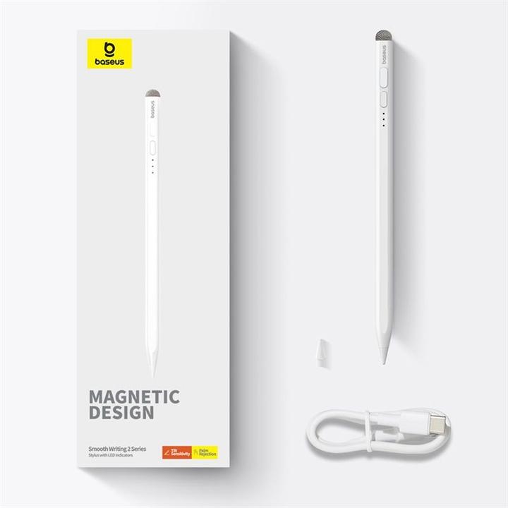 Image du produit Baseus Stylus Smooth Writing Series avec indicateurs LED version active/passive (Blanc)