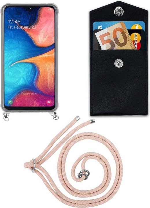 Produktbild Cadorabo TPU Handy Kette SILBER Cover