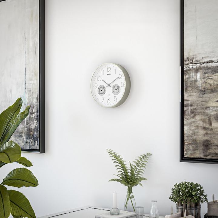 Image du produit Mebus Horloge murale radiofréquence avec thermo-hygromètre (30 cm)