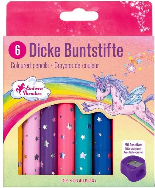 Produktbild Die Spiegelburg Dicke Farbstifte Einhorn Paradies (6x)