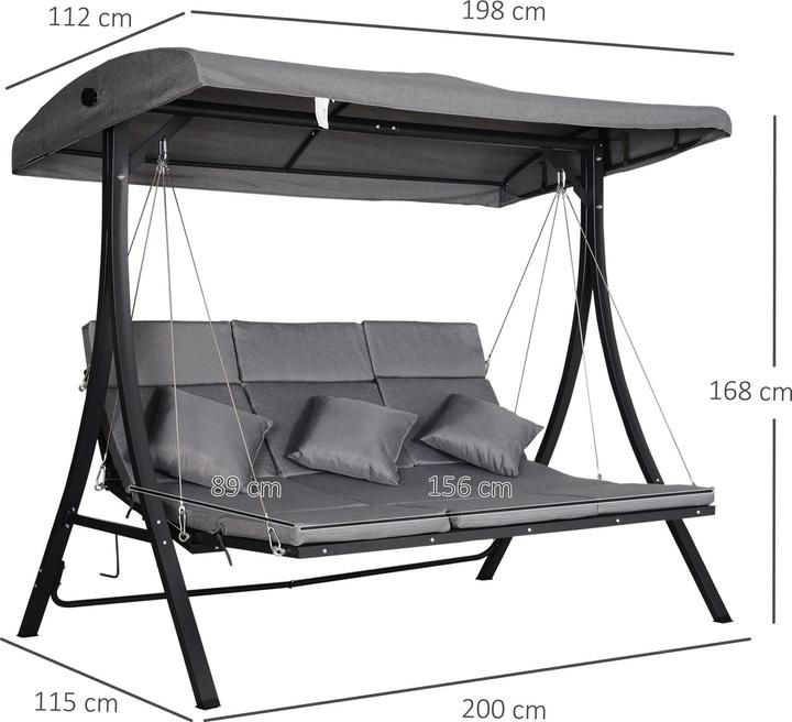 Immagine prodotto Outsunny L'altalena di Hollywood