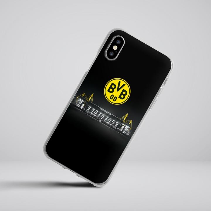 Produktbild DeinDesign Silikon Hülle für Apple iPhone X Handyhülle Case Smartphone Schutzhülle BVB Borussia Dortmund (Apple iPhone X)