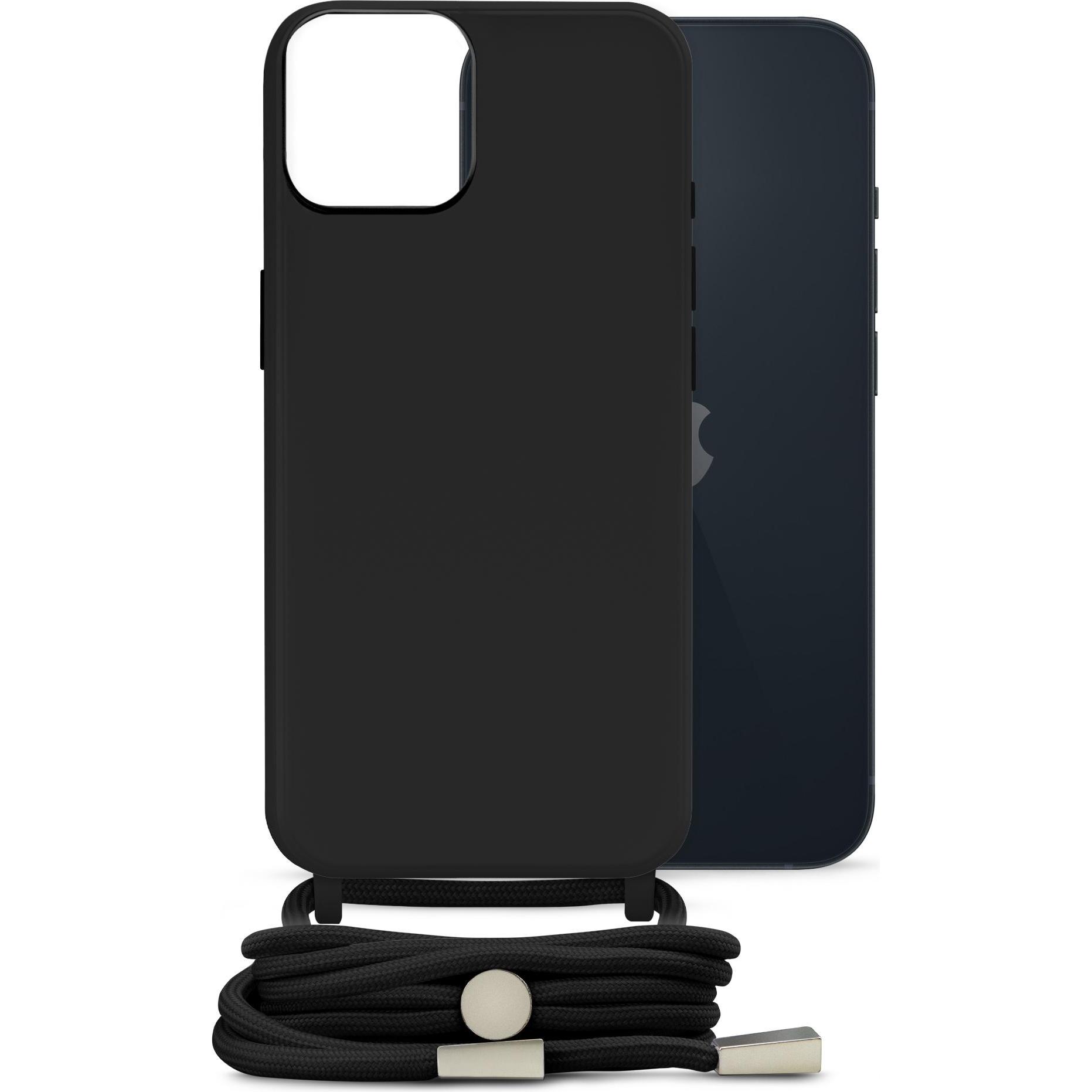 Mobilize Lanyard Gelly Case (Apple iPhone 14), Smartphone Hülle, Schwarz