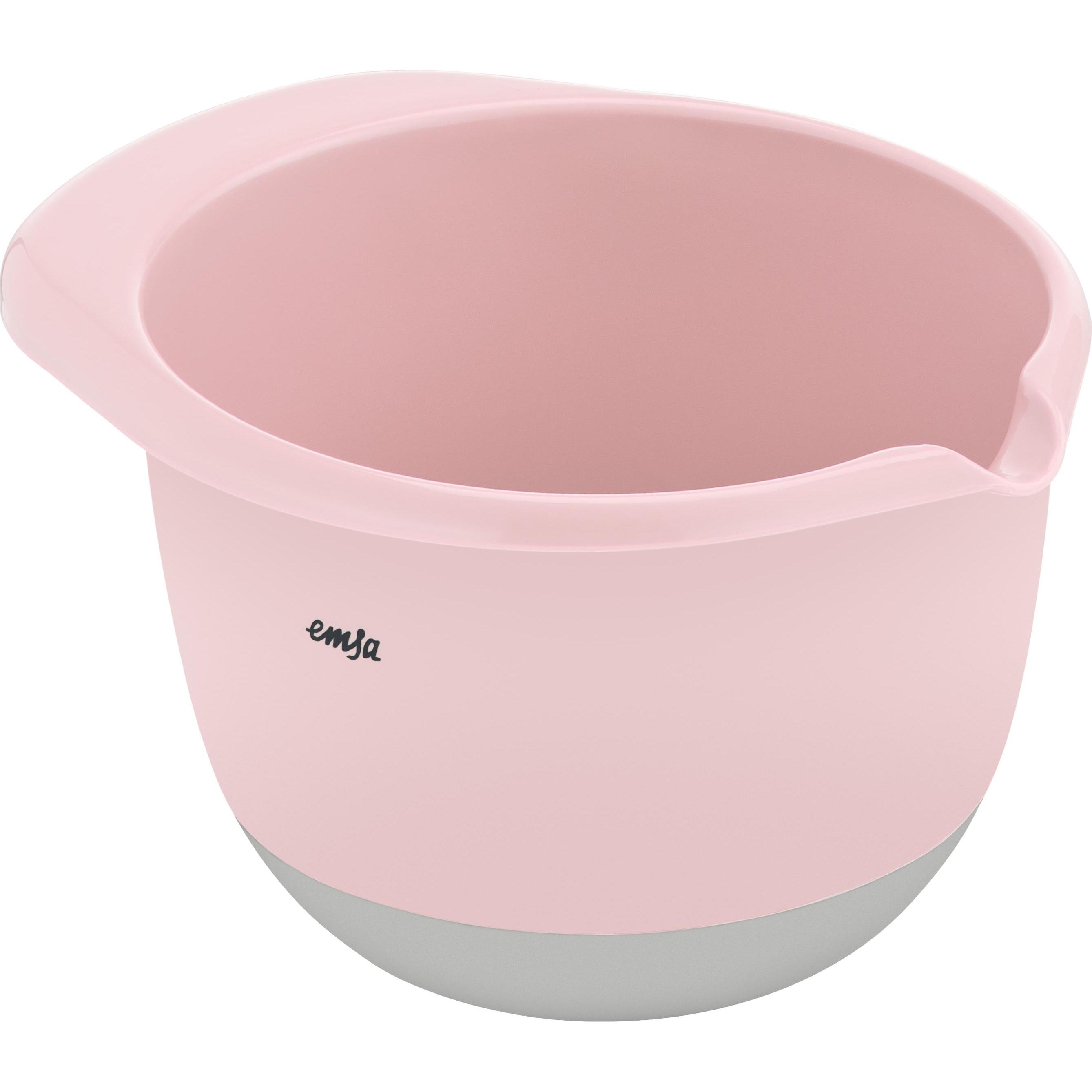 Thumbnail - Emsa Prep&Bake Kunststoff-Rührschüssel rosa 1,4L, Schüssel + Schale, Rosa