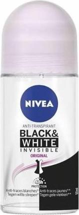 Produktbild NIVEA Deo-Roller Invisible For Black & White Clear 50ml (Roll-on, 50 ml)