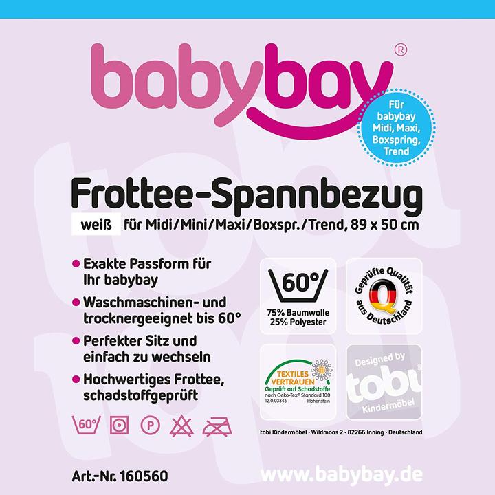 Immagine prodotto Babybay Terrycloth (89 x 50 cm)