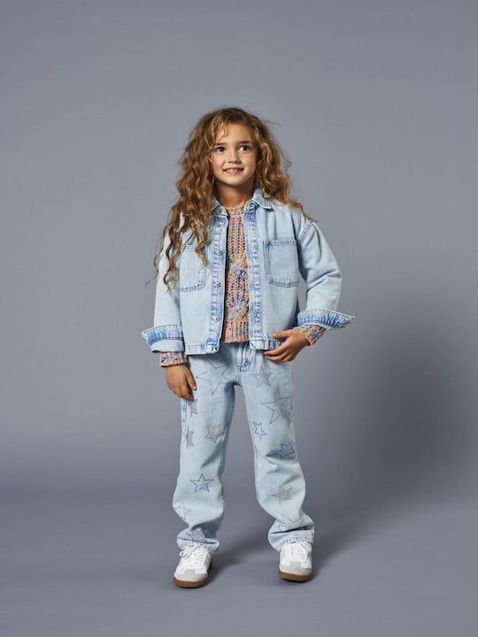 Immagine prodotto Only Polsini con colletto a scomparsa e giacca con bottoni in denim (128)
