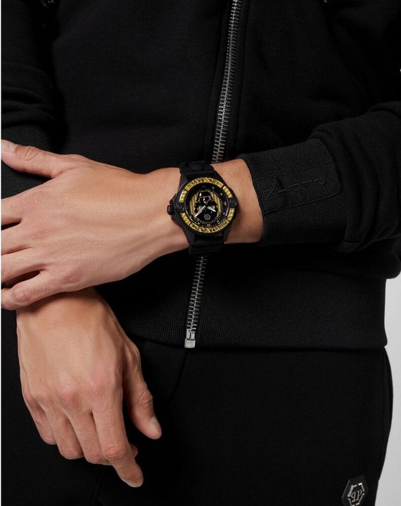 Immagine prodotto Philipp Plein PWAAA1922 Il $kull in fibra di carbonio 44mm 5ATM (Orologio da polso analogico, 44 mm)