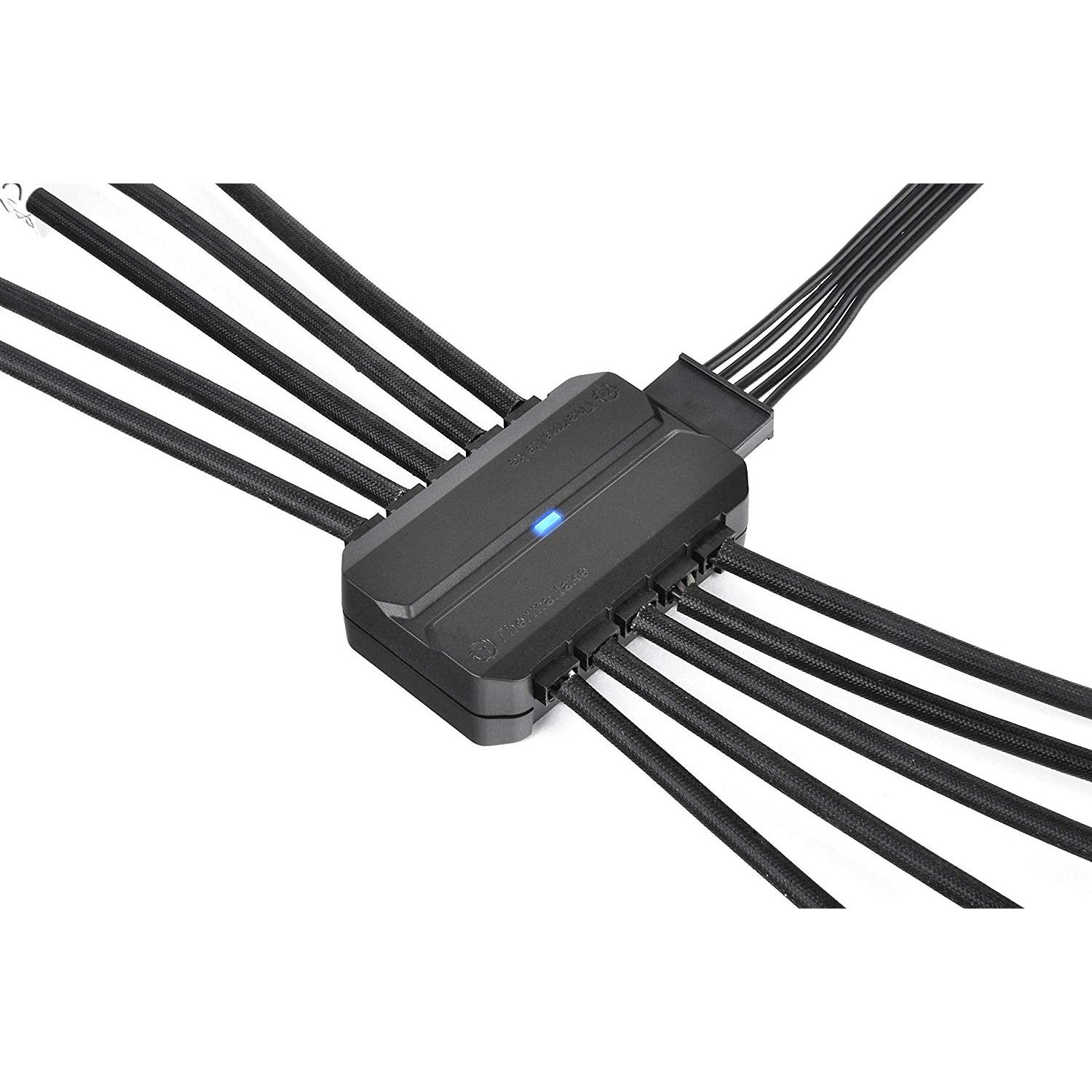 Thumbnail - Thermaltake Commander FP (10 Ports), Dockingstation + USB Hub, Schwarz