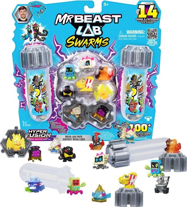 Produktbild Moose Mr. Beast Lab Swarms Minifiguren 14er-Pack Mega Lab 3 3 cm Sortiment (4)