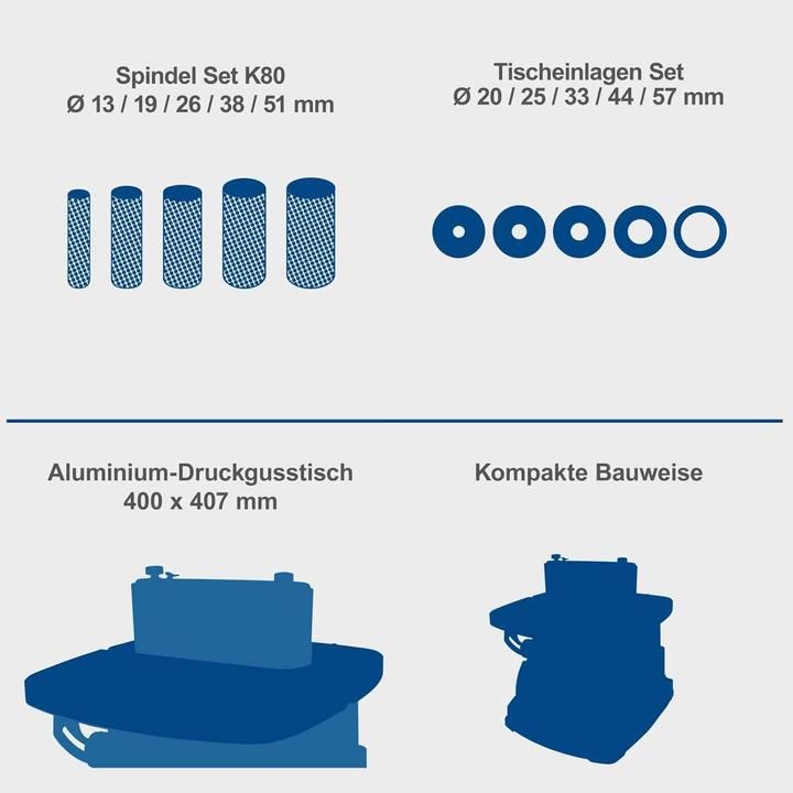 Produktbild Scheppach Oszillierender Spindelschleifer (Oszillationsschleifer, 450 W)