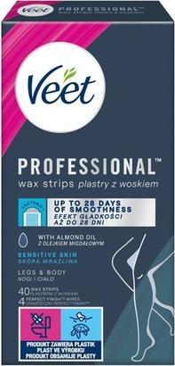 Immagine prodotto Veet Easy-Cerotti di cera gelificata per la depilazione del corpo 40 pezzi (40 ml, 40 x, 130 g)