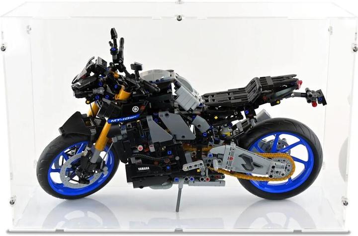 Image du produit iDisplayit Présentoir acrylique pour LEGO® 42159 Yamaha MT-10 SP (avec fond blanc)
