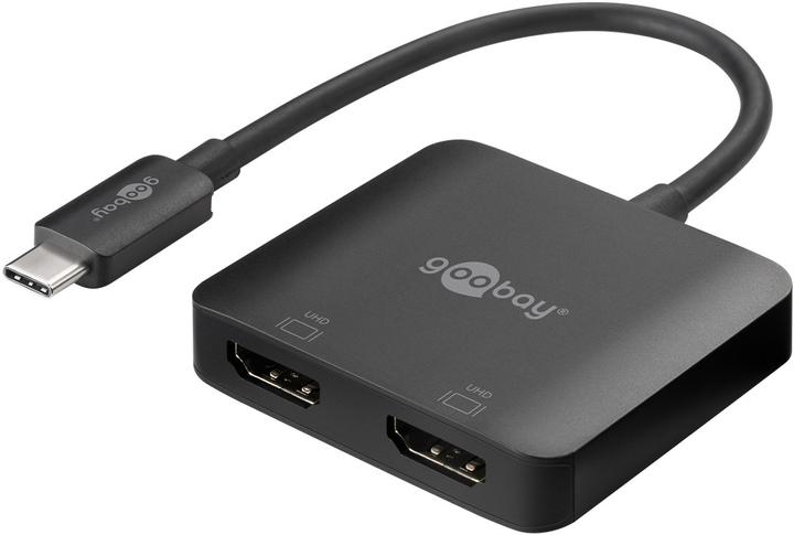 Produktbild Goobay USB-C auf 2x HDMI Adapter (USB Typ-C, 5 cm)