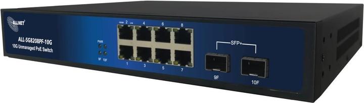Allnet switch unmanaged all-sg8208pf-10g 2 x sfp+ 8 x rj45 fanless (8 Ports)