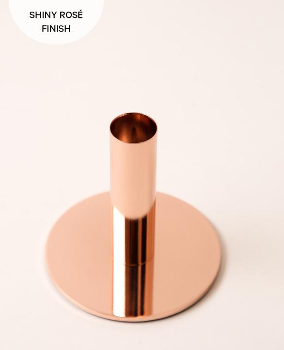 Immagine prodotto Esmée Portacandele per candele a colonna in rosé, H 9,5 cm x Ø 10 cm
