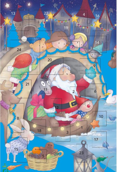 Actual product image ABC Christmas card Advent Father Christmas (1 pcs.)