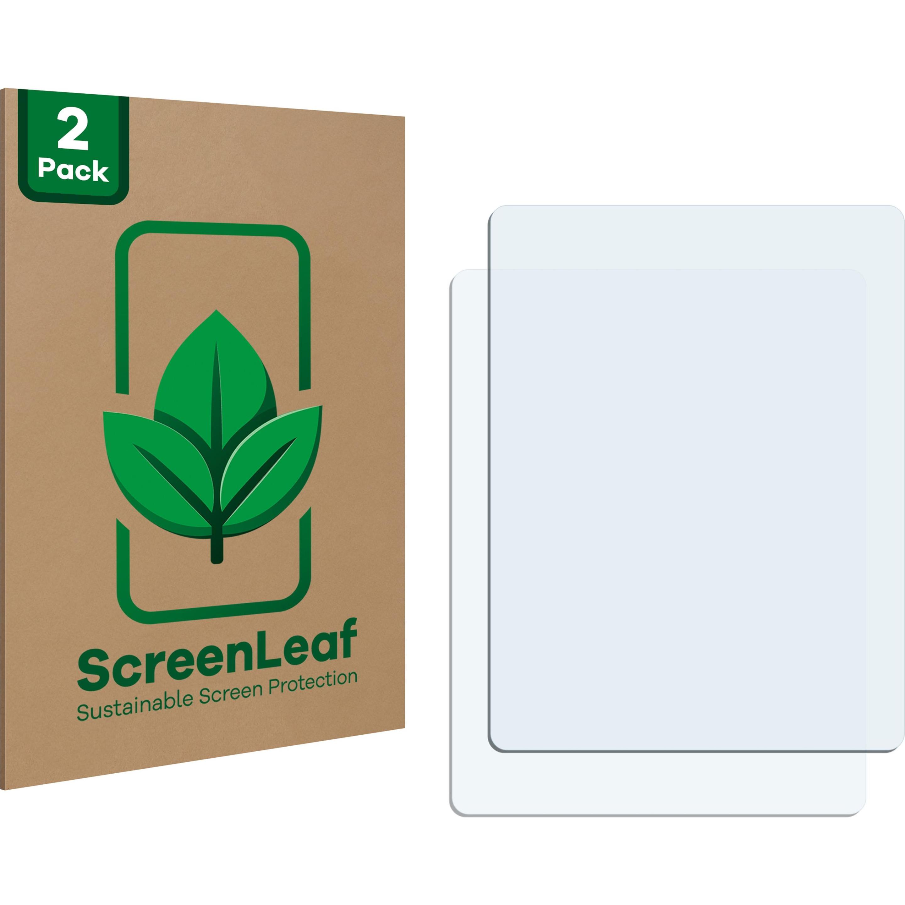 ScreenLeaf Schutzfolie nachhaltiger Displayschutz Displayschutzfolie Folie Klar Transparent (2 Stück, Universal), Smartp...