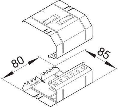 Productafbeelding Hager Koppelpaar (Kabelkanaal, 17 cm)