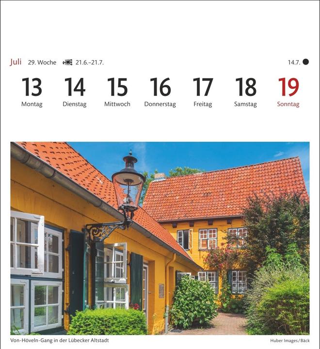 Produktbild Ostseeküste Sehnsuchtskalender 2026 - Wochenkalender mit 53 Postkarten