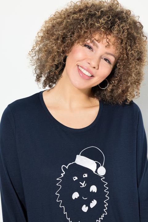 Produktbild Ulla Popken Weihnachtsshirt, Classic, Rundhals, Langarm (42, 44)