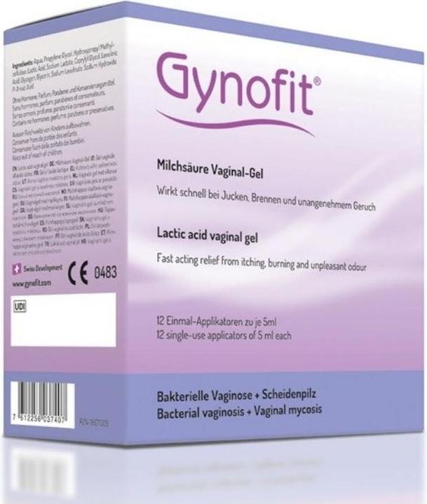 Actual product image Gynofit Lactic acid vaginal gel (Intimate gel, 60 ml)