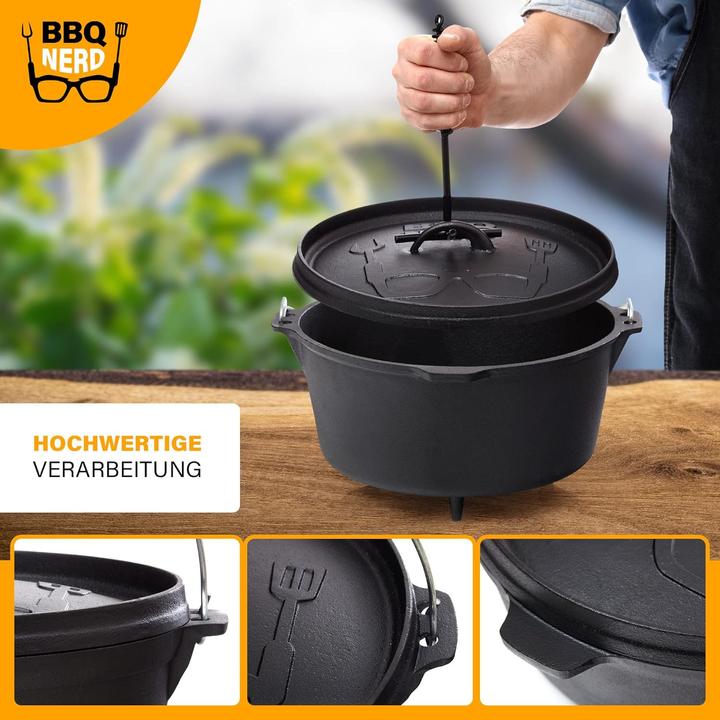 Actual product image BBQ Nerd Dutch Oven Starter mit Deckelheber