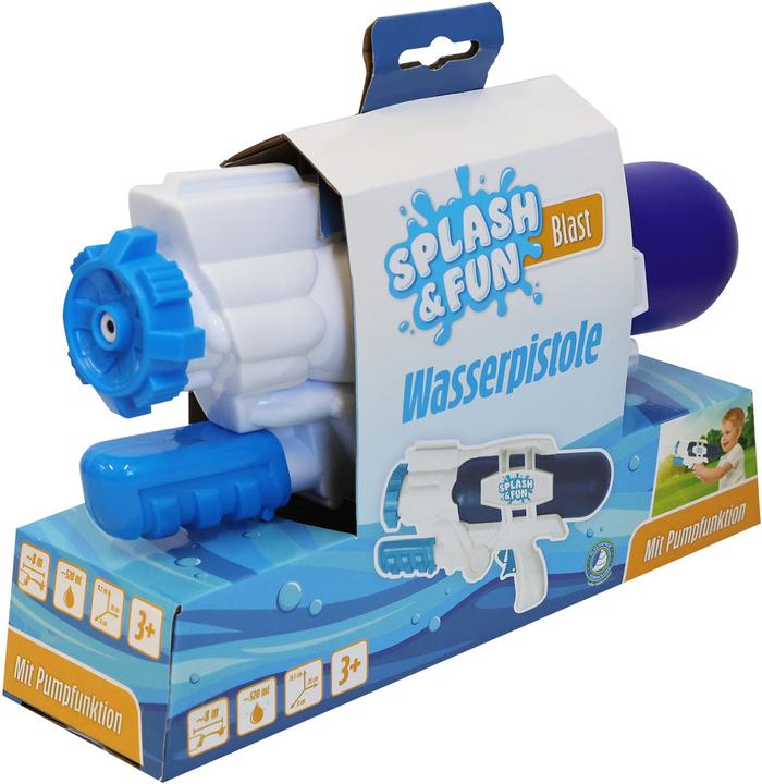 Actual product image Splash & Fun SF Water pistol w. pump- & shotf. 28cm